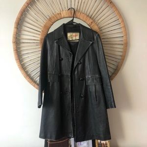 Custom made one of a kind leather coat